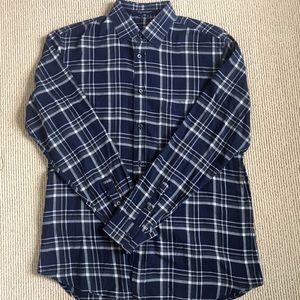 Zegna Sport Men’s Plaid Button Down Large